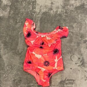 GAP Pink Floral Baby Swimsuit